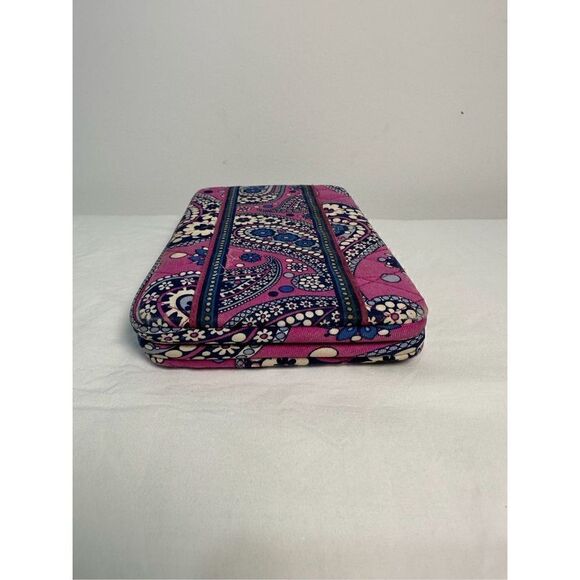 Vera Bradley paisley printed purple,blue & white snap open wallet.  #9-0245 - Picture 10 of 11